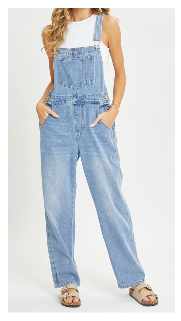 Eloise Overalls - Light Denim