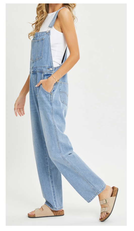Eloise Overalls - Light Denim