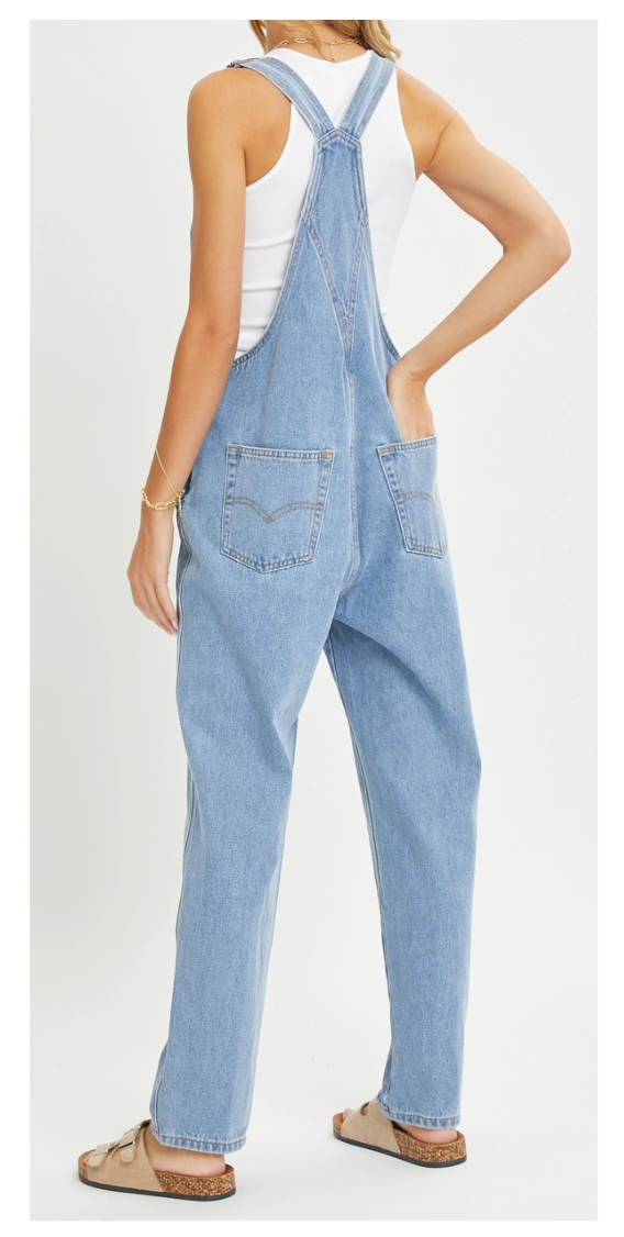 Eloise Overalls - Light Denim