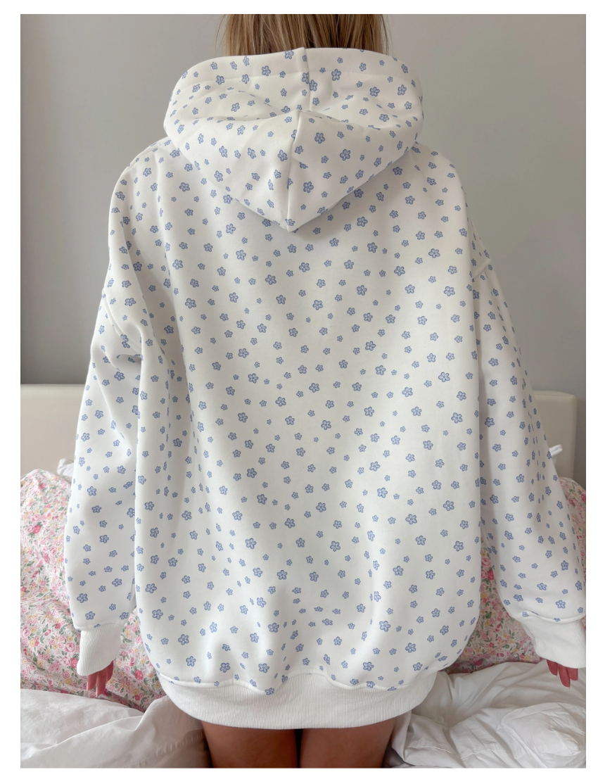 White Blue Lilo Hoodie
